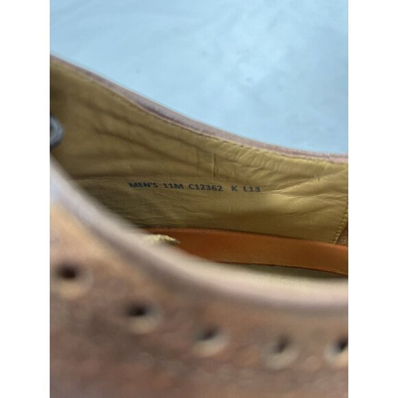 Cole Haan Shoes Benton Leather Wingtip Derby C12362 BrownSize 11M - Picture 15 of 15